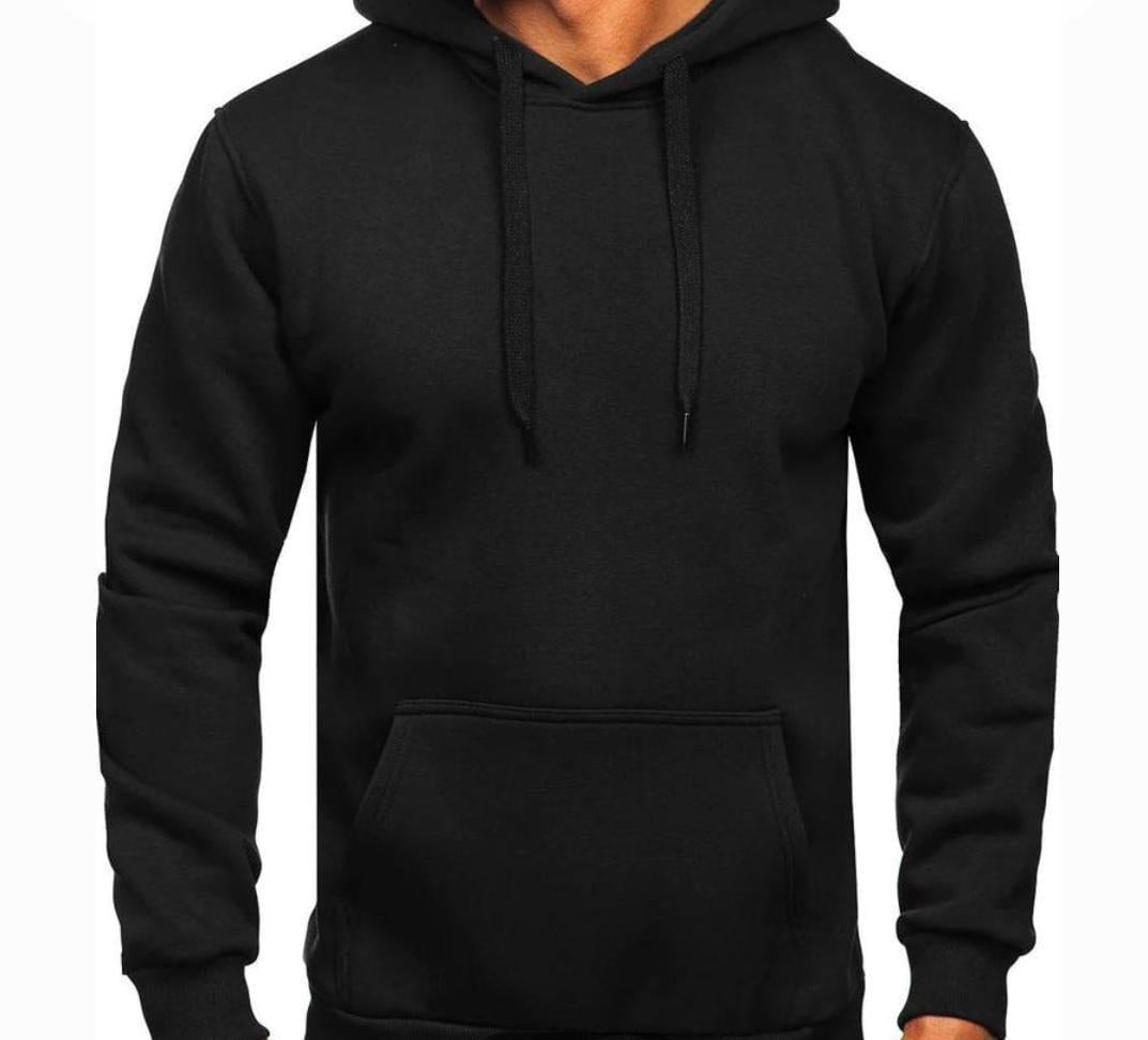 1 Pc Men's Fleece Plain Hoodie