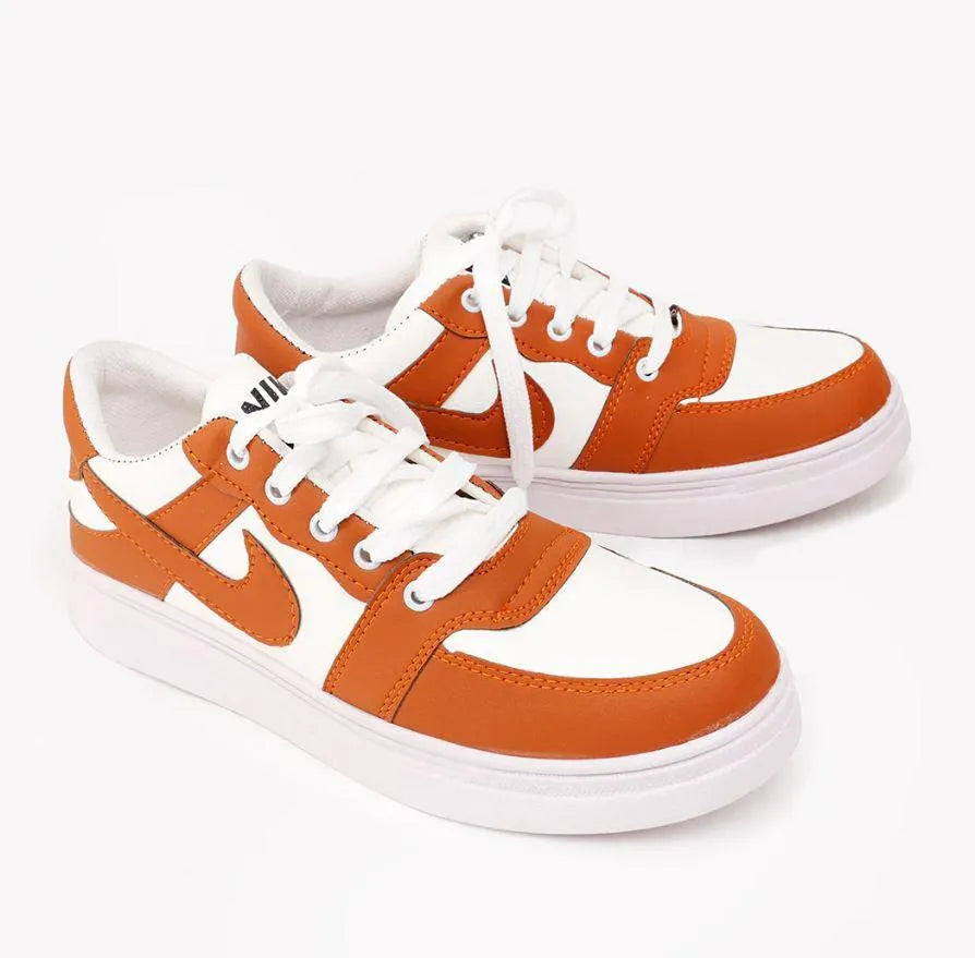 Men's Rexine Fancy Sneakers (JRD-Mustard)