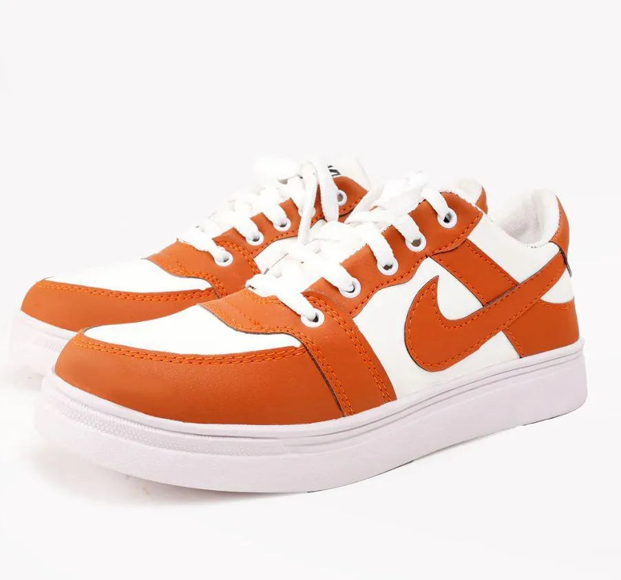 Men's Rexine Fancy Sneakers (JRD-Mustard)