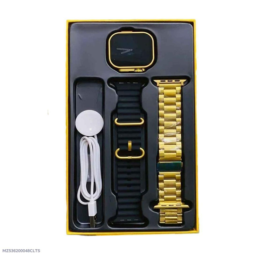 HK-09 Smart Watch Ultra Golden Edition- 1 Pcs